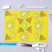 Weefpapierwortelen Sun Yellow Vegan Tissuepapier (Craft)