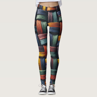 Weefpatroon Broek Leggings
