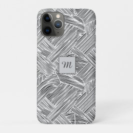 Weefpatroon ontwerp kunst iPhone 11 pro hoesje