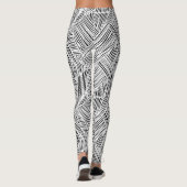 Weefpatroon ontwerp kunst  leggings (Achterkant)