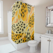 weefsel abstracte gemengde dierlijke huidtextuur a douchegordijn (In situ)