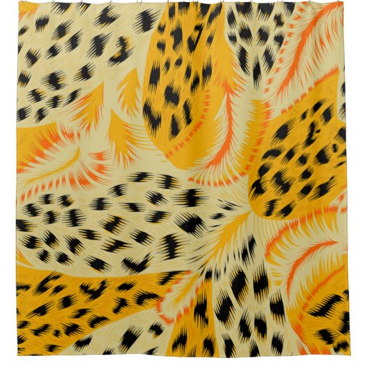 weefsel abstracte gemengde dierlijke huidtextuur a douchegordijn (Voorkant)