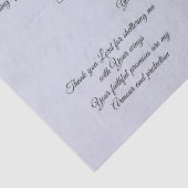 Weefsel met Christelijke gebeden Tissuepapier (Detail)