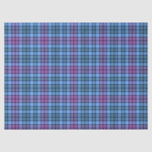 Weefsel of losblad Papier-Tartanroze Paars blauw Tissuepapier