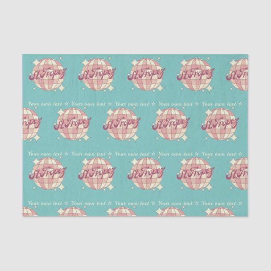 Weefsel Papier geschenkverpakking St Tropez Frankr (Voorkant)