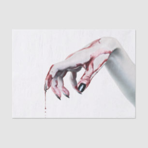 Weefsel Papier Wrapping zombie bloed druppelvampie