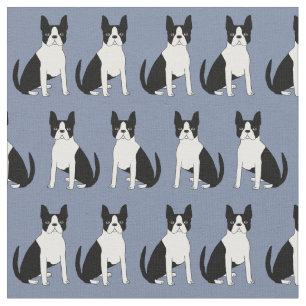 weefsel van Boston Terrier - schattige boston-dood Stof