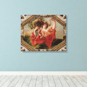 Weefsel, van de Tekenen van de Zodiac Canvas Afdruk (Insitu (Houten vloer))