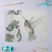 Weefsel van Elegant Pink Hummingbird Waterverf Tissuepapier (Craft)