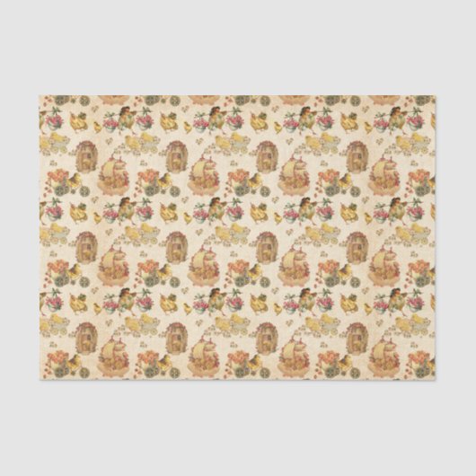 Weefsel van gemengde paaspatronen tissuepapier (Voorkant)