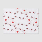 Weefsel van het kleine ladybug-patroonpatroon tissuepapier (Voorkant)