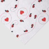 Weefsel van het kleine ladybug-patroonpatroon tissuepapier (Detail)