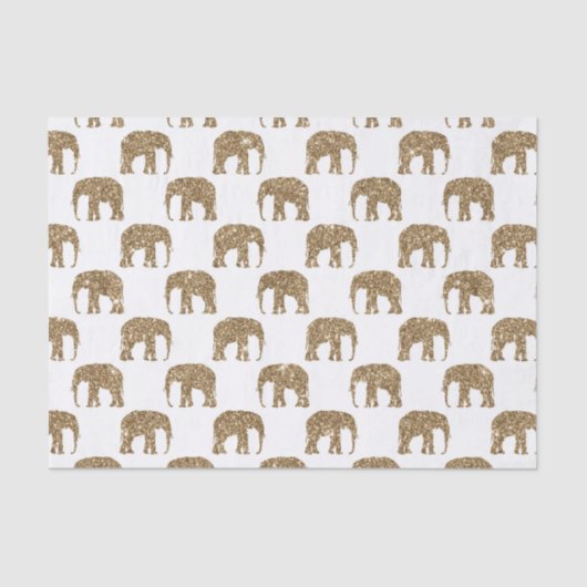 Weefsel van witte goudolifanten oerwoud tissuepapier (Voorkant)