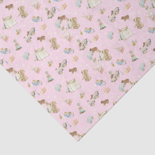 Weefseldocument 3 bladen,  Speelgoedachtergrond Tissuepapier