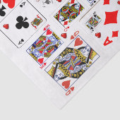 Weefseldocument Ace Speelkaarten Tissuepapier (Detail)