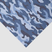 Weefseldocument Blauw Leger Tissuepapier (Detail)