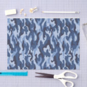 Weefseldocument Blauw Leger Tissuepapier (Craft)