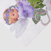 Weefseldocument Engel Witte Zwanen Tissuepapier (Detail)