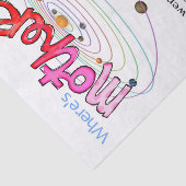 Weefseldocument Gelukkige Moederdag Keuken Tissuepapier (Detail)