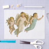 Weefseldocument KINDENGELEN IN VLUCHT Tissuepapier (Craft)