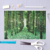 Weefseldocument Magisch Bos Groen Mysterie Tissuepapier (Craft)