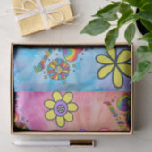 Weefseldocument met vrede liefde gelijkheid tissuepapier (Geschenk)