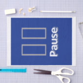 Weefseldocument Pauze Blauw Tissuepapier (Craft)