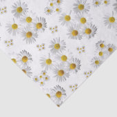 Weefseldocument Witte Daisy Tissuepapier (Detail)