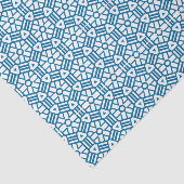 Weefseldocument - Zeshoek en streepjespatroon Tissuepapier (Detail)