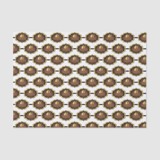 Weefselinpakpapier - Happy Thanksgiving Label Tissuepapier (Voorkant)