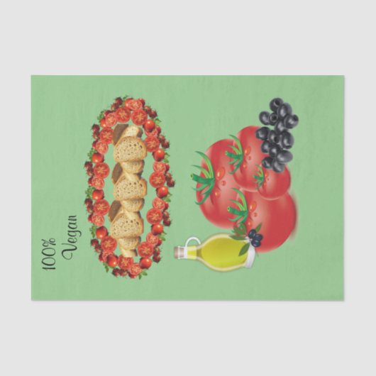 Weefselpapier 100% van de olijfoliën van Vegan Tom Tissuepapier (Voorkant)