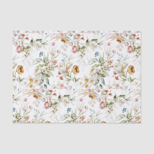 Weefselpapier (3) 1600 Nederlandse stillevens Bloe Tissuepapier (Voorkant)