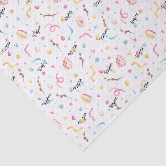 Weefselpapier 3-vellen, naam Pasen Spring Pattern Tissuepapier (Detail)