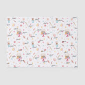 Weefselpapier 3-vellen, naam Spring-Easter Pattern Tissuepapier (Voorkant)