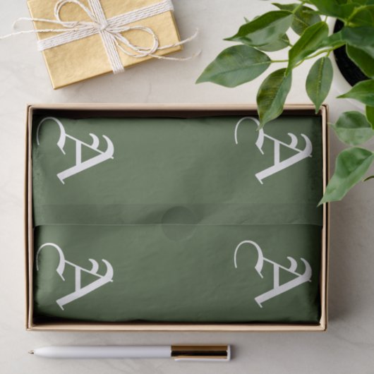 Weefselpapier - AANGEPASTE INITIAAL Tissuepapier (Geschenk)