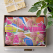 Weefselpapier Aardbeienijs Abstract Tissuepapier (Geschenk)