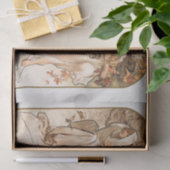 WEEFSELPAPIER : ALPHONS MARIA MUCHA : DE SEIZOEN TISSUEPAPIER (Geschenk)