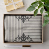 Weefselpapier beige zwarte streep tissuepapier (Geschenk)