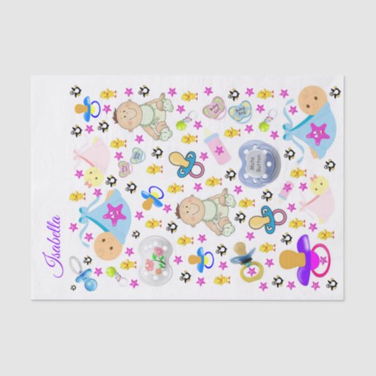 Weefselpapier Binky Pacifier Tissuepapier (Voorkant)