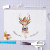 Weefselpapier — Boho Deer Buck Head Browning Tissuepapier (Craft)