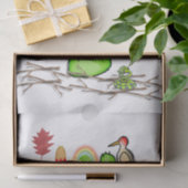 Weefselpapier Cactus Bird Tissuepapier (Geschenk)