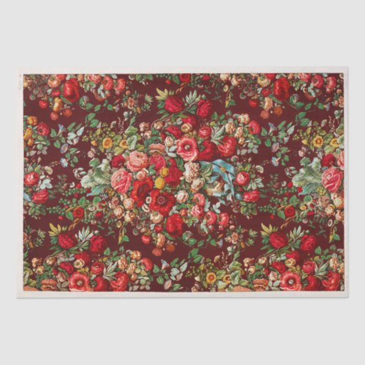 WEEFSELPAPIER:  CHINTZ PATTERN TISSUEPAPIER (Voorkant)