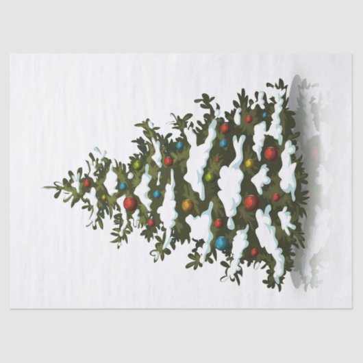 WEEFSELPAPIER : CHRISTMAS TREE TISSUEPAPIER (Voorkant)