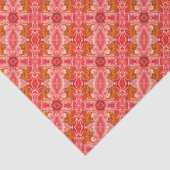 Weefselpapier - Coral Pioenrozen Abstract Tissuepapier (Detail)