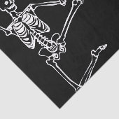 Weefselpapier DANCING SKELETON MET HAT Tissuepapier (Detail)