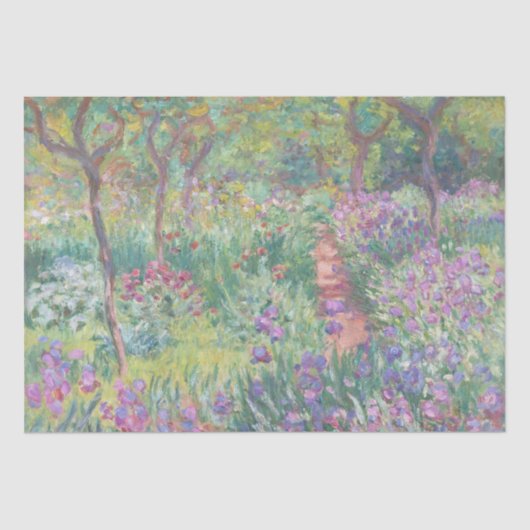 WEEFSELPAPIER : DE KARTISTGARDEN , GIVERNY : MONET TISSUEPAPIER (Voorkant)