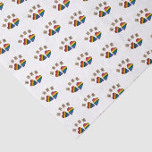 WEEFSELPAPIER - DEUX COUREURS OP WIT TISSUEPAPIER (Detail)