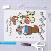 Weefselpapier Dog Bot Ice Cream Tissuepapier (Craft)