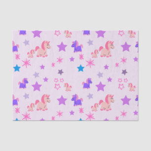 Weefselpapier Eenhoorns en sterren Tissuepapier