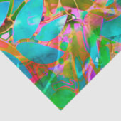 Weefselpapier Floral Abstract Glas in lood Tissuepapier (Detail)